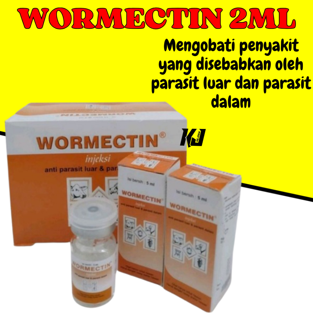 Jual WORMECTIN 2 ml Wormectin Adalah sediaan yang efektif untuk ...