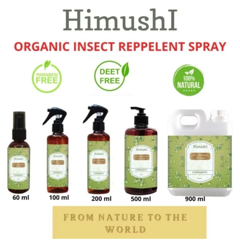 Jual HIMUSHI Organic Insect Repellent Spray 100ml 200ml | Cairan Anti ...