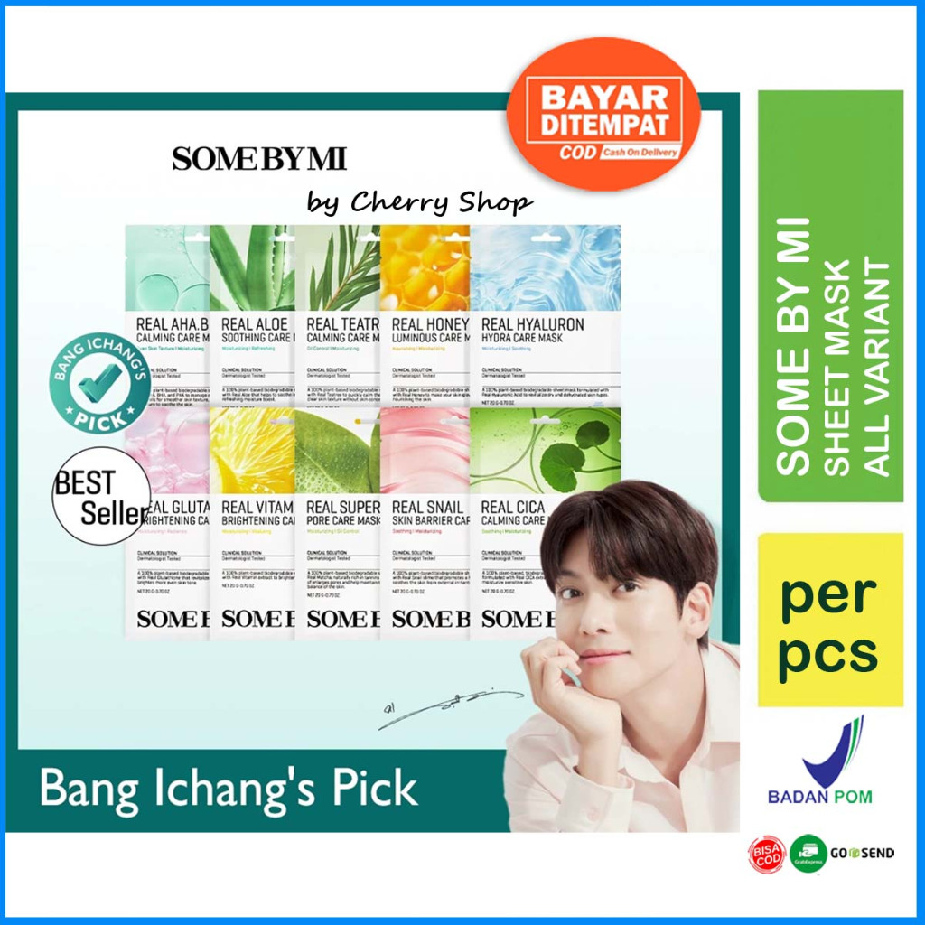 Jual [PER PCS] SOME BY MI Real Care Mask Line By Cherry Shop Masker ...