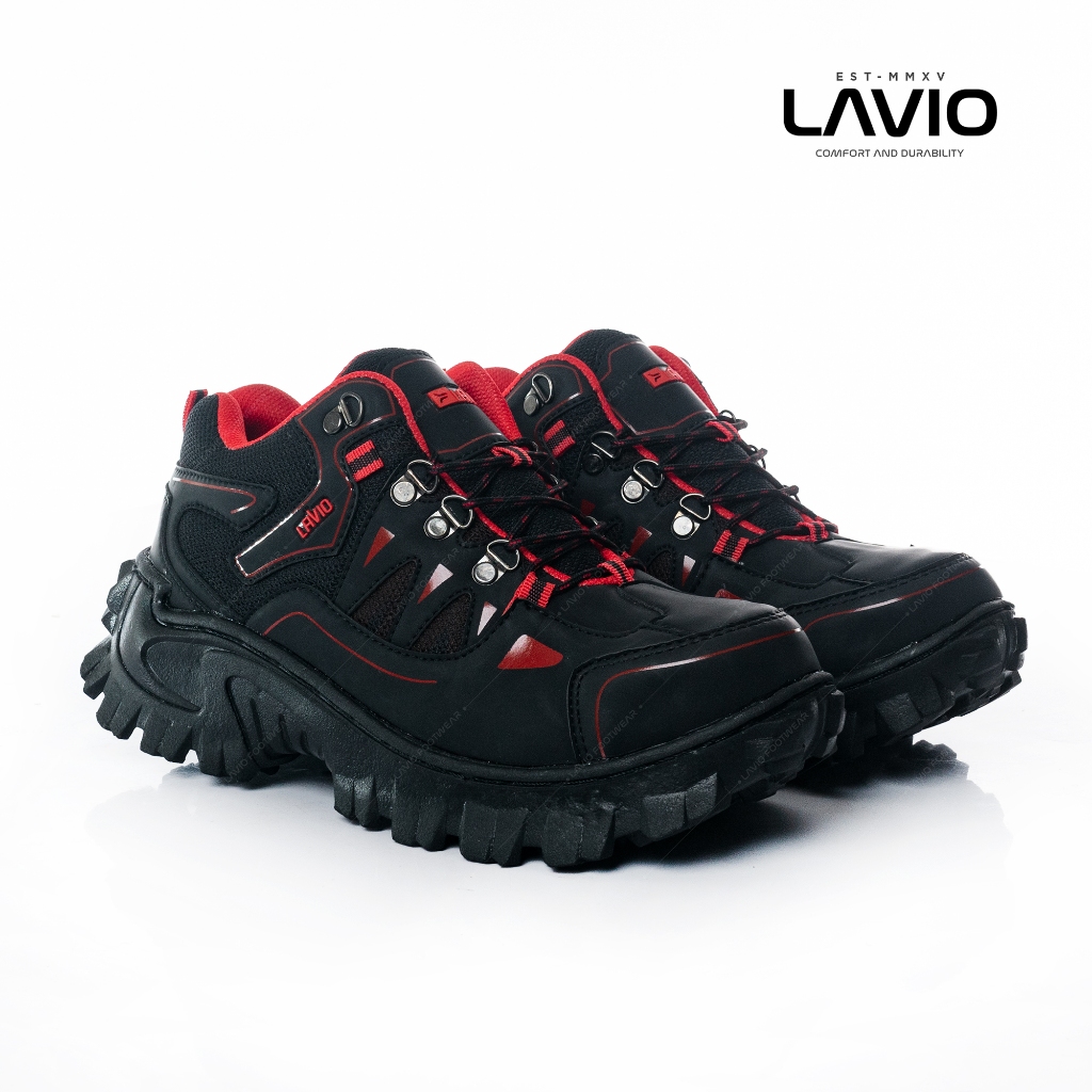 Jual Lavio Sepatu Pria Boots Safety High Kerja Proyek Gunung Hiking ...