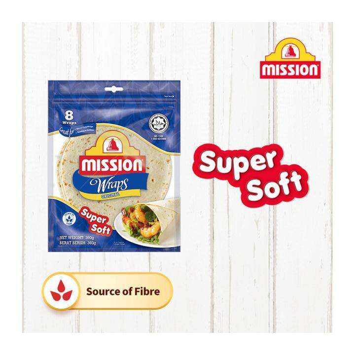 Jual Mission Wraps Original Super Soft 360g Kulit Kebab Roti Kebab ...