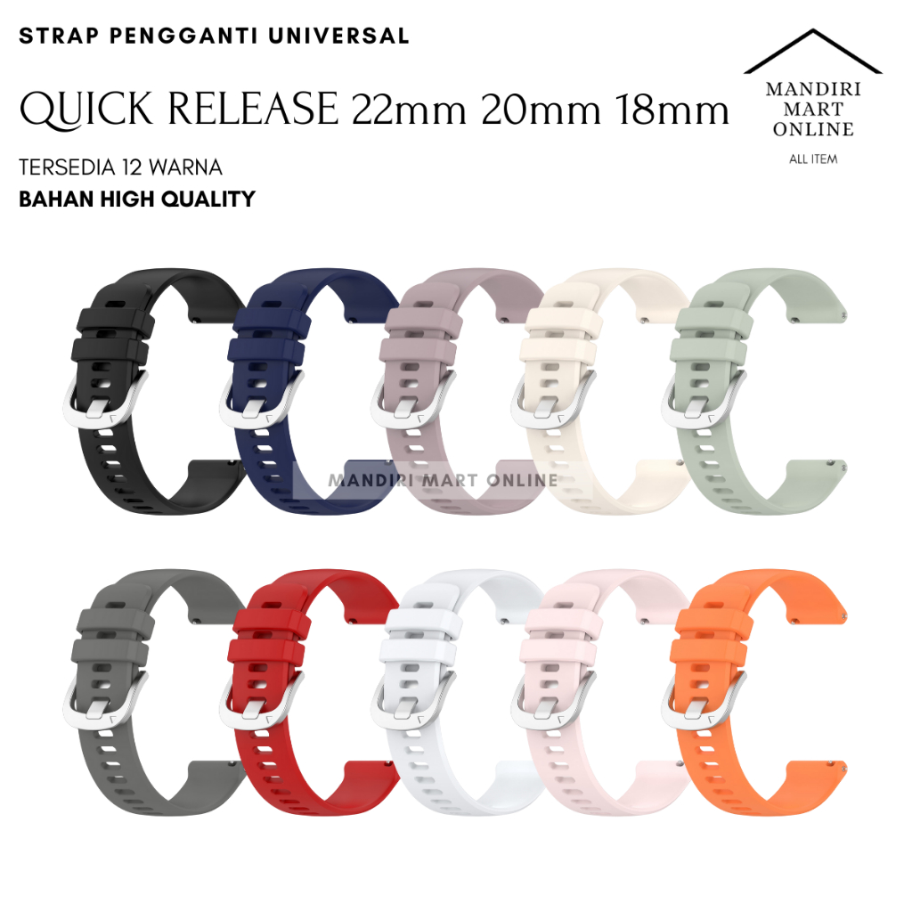 Jual Strap 22mm 20mm 18mm Quick Release Pengait Stainless For Tali Jam ...