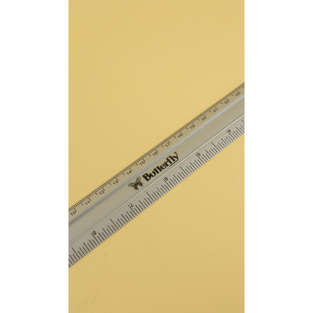 Jual Butterfly Aluminium Ruler 30 cm | Shopee Indonesia