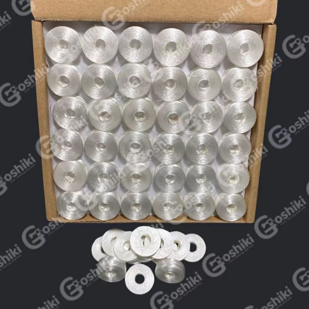 Jual Benang Sepul Jadi / Spool jadi / Sekoci jadi Warna Putih / Putih ...