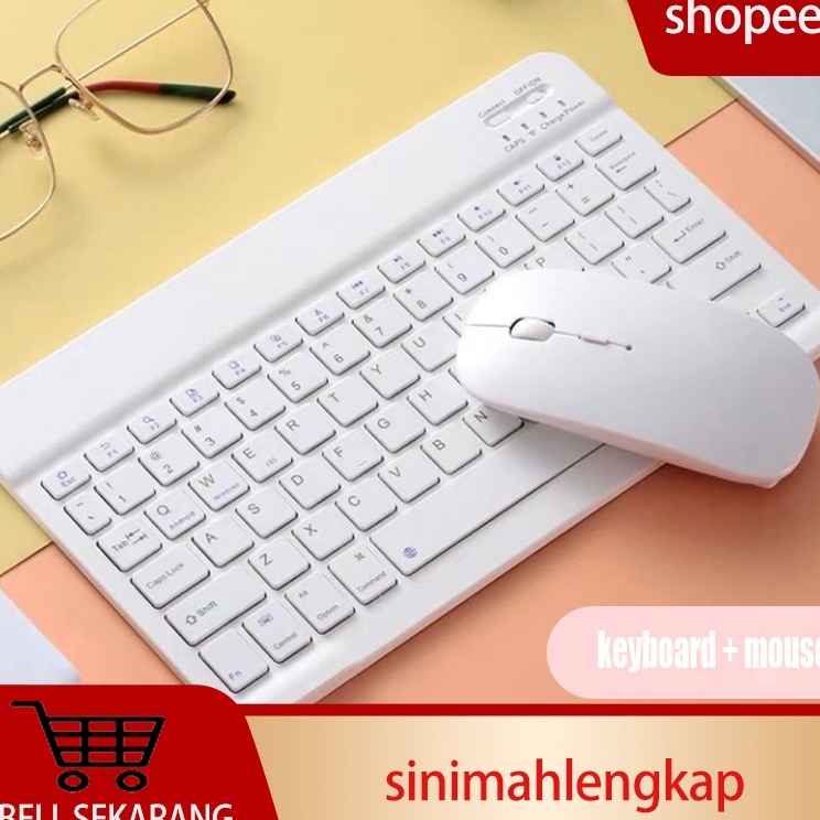 Jual Banyak Promo 1 Inch 3 in 1 Wireless Bluetooth Keyboard Mouse Set ...