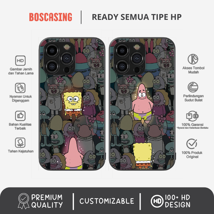 Jual BOSCASING - Premium Casing Case Couple Spongebob Aesthetic Lucu ...