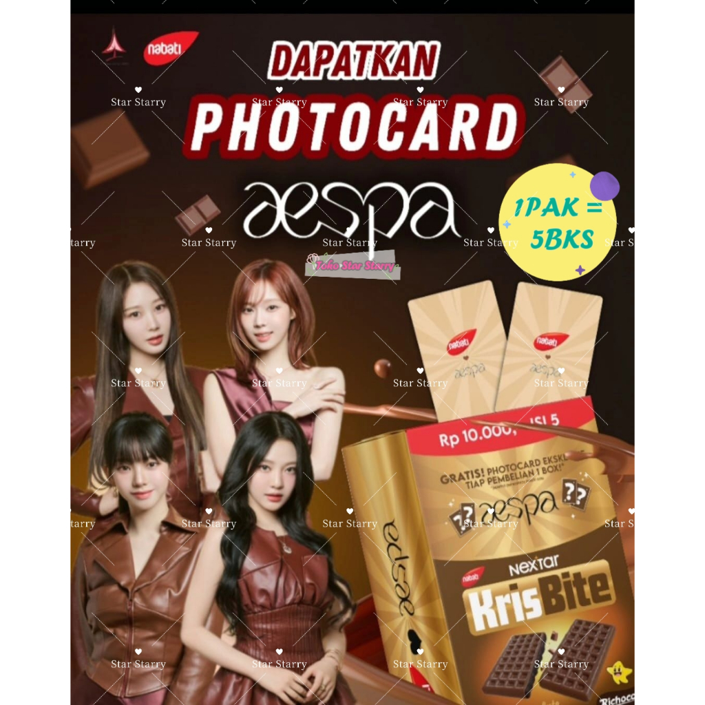Jual NEW !! NABATI WAFER GRANDE AESPA KOREA / NABATI NEXTAR KRISBITE X ...