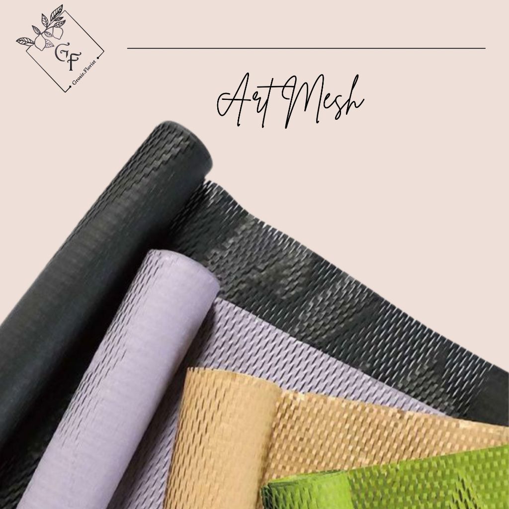 Jual TELENGKAP ART MESH PAPER WRAPPING PAPER KERTAS ANYAM KERTAS ...