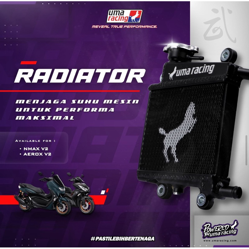 Jual Radiator Uma RACING Aerox new Aerox old Nmax new Nmax old Nmax ...
