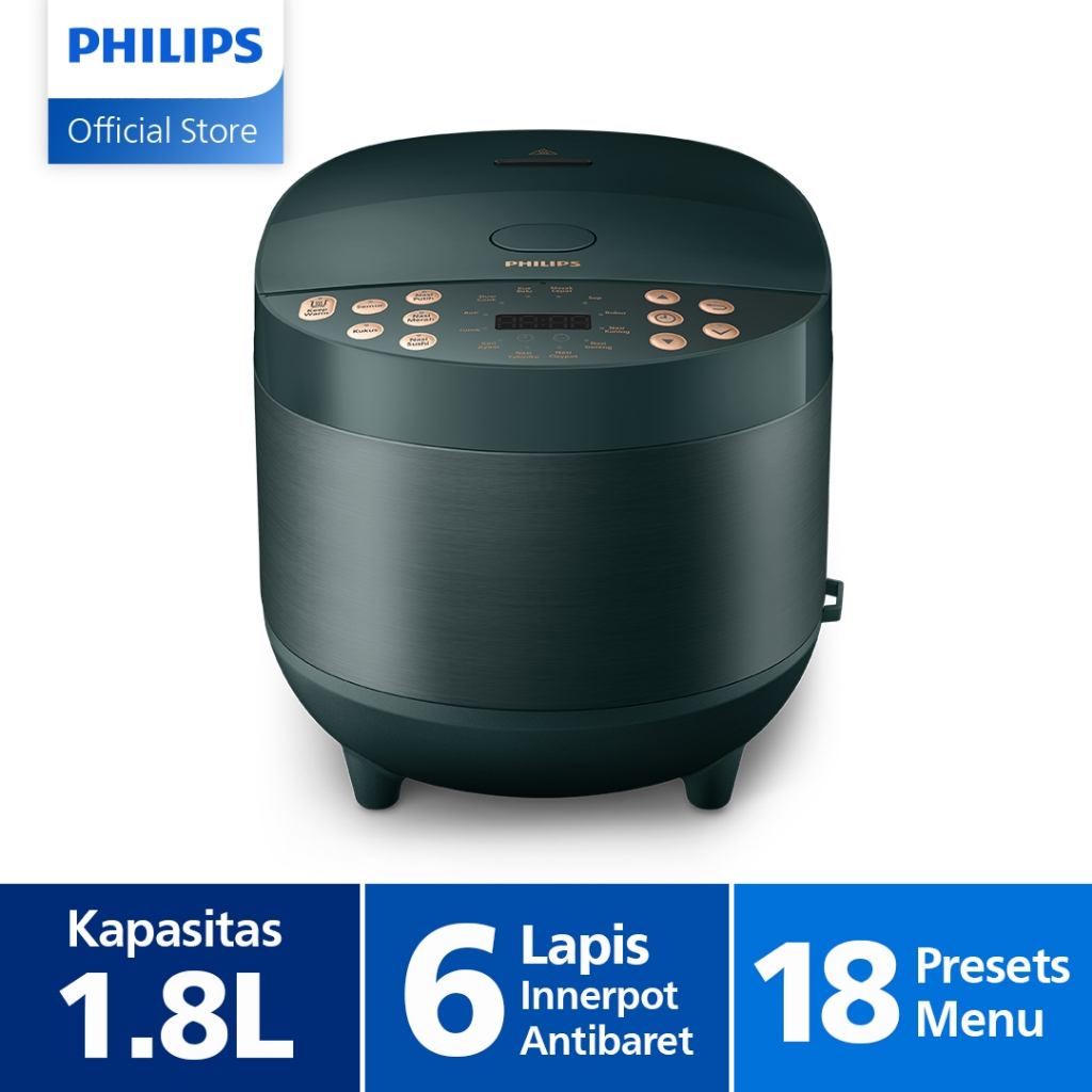 Jual Philips Digital Rice Cooker 1.8L - Fuzzy Logic Bakuhanseki HD4515 ...