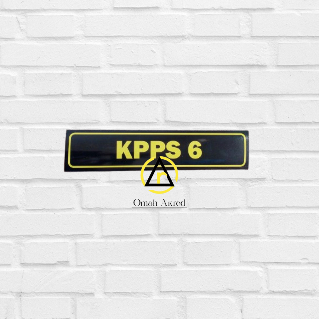 Jual Papan Nama Lipat Kertas KPPS 6 - Nama Meja Petugas KPPS 6 - TPS ...