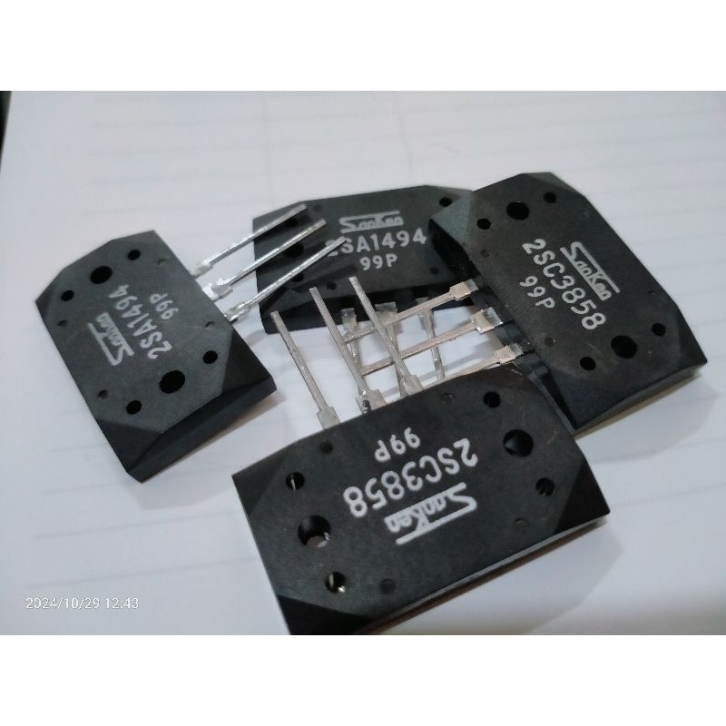 Jual sanken 2SC3858 & 2SA1494 harga per shet tidak nempel magnet ...