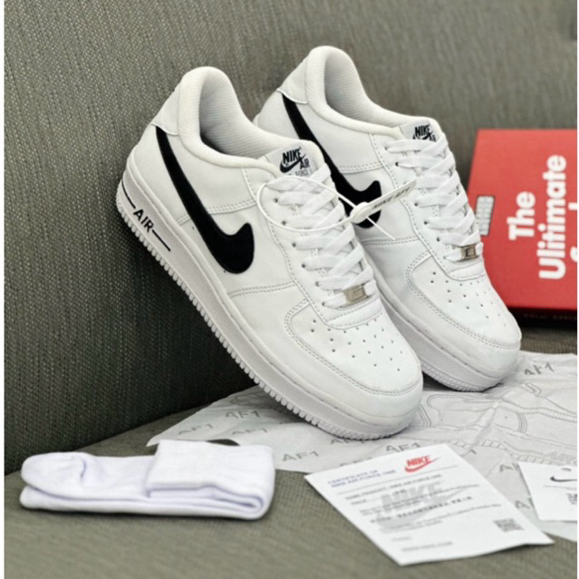Jual Nike Sepatu Af1 Air Force One Painting/Putih Hitam Bnib Premium ...