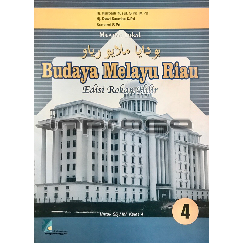 Jual Buku BMR Inprasa Kelas 4 Untuk Rohil | Budaya Melayu Riau Edisi ...