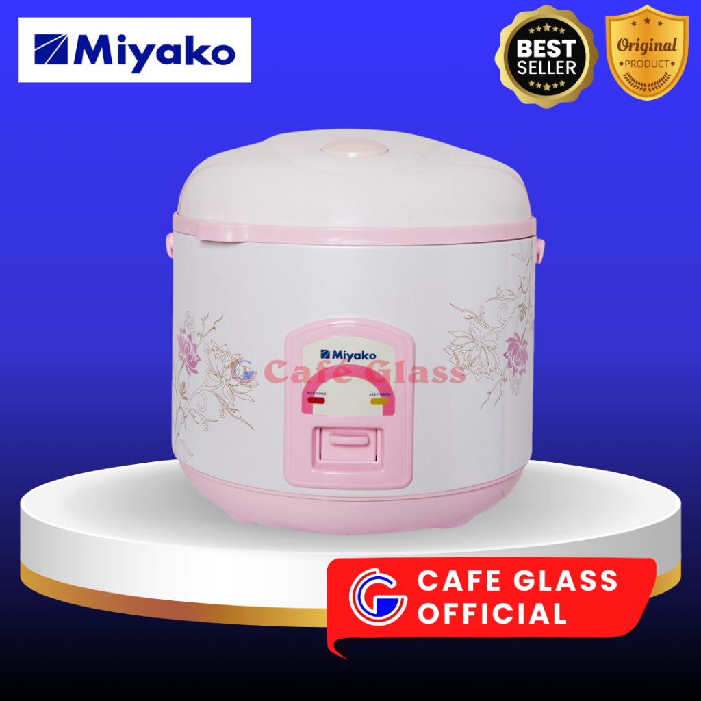 Magic Com Miyako Anti Lengket 1.8L - Magicom Kecil Pink Bunga -  Eletornik Rice Cooker Low Watt