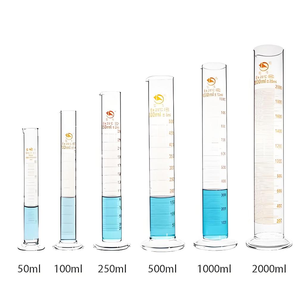 Jual GELAS UKUR KACA 50 ML LABORATORIUM MEASURING CYLINDER GLASS AMBER ...