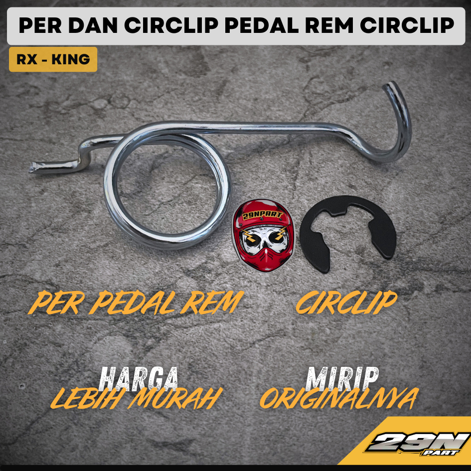 Jual Per Pedal Rem Rx King Rxking Rxk Rxs Set Circlip Clip COPY ...