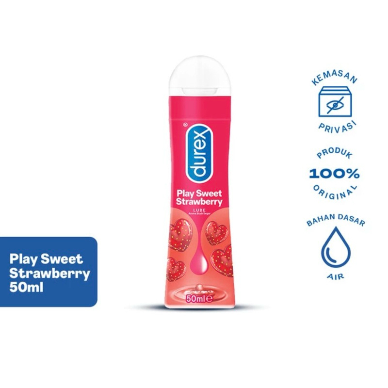 Jual Durex play sweet strawberry 50 ml ( pelumas aroma strawberry ...