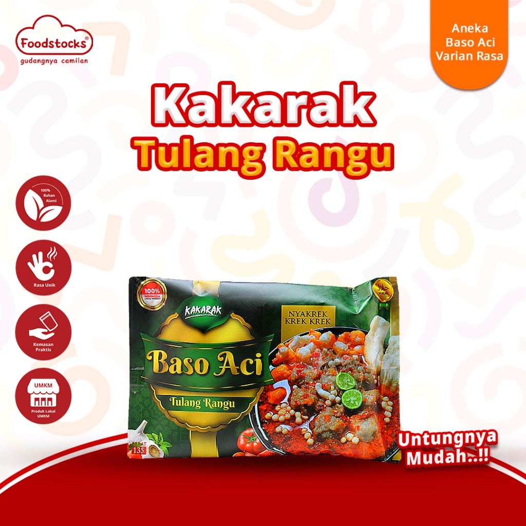 Jual Kakarak - Baso Aci Spesial Tulang Rangu 250 gr | Shopee Indonesia