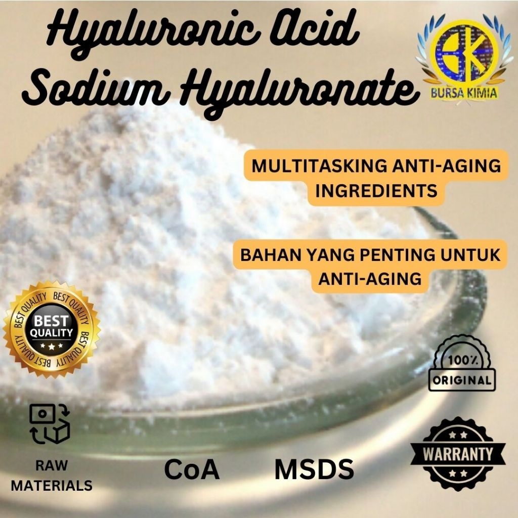 Jual Original Hyaluronic Acid Powder (HA) 1gr / Sodium Hyaluronate ...
