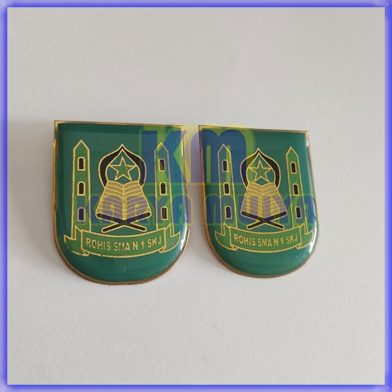 Jual Bros Logo Osis Bahan Logam Lencana Pin Rohis Sekolah Warna Hijau ...