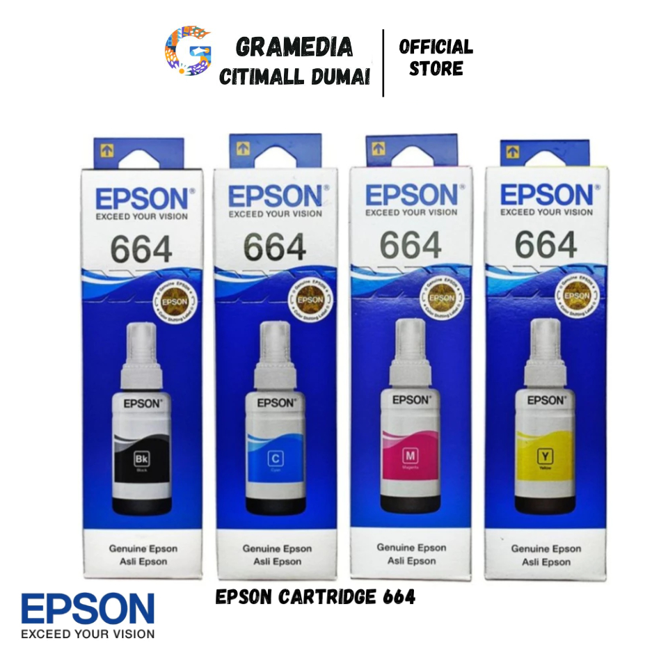 Jual EPSON CARTRIDGE T6644 70ML Black (Original) Gramedia Citimall ...
