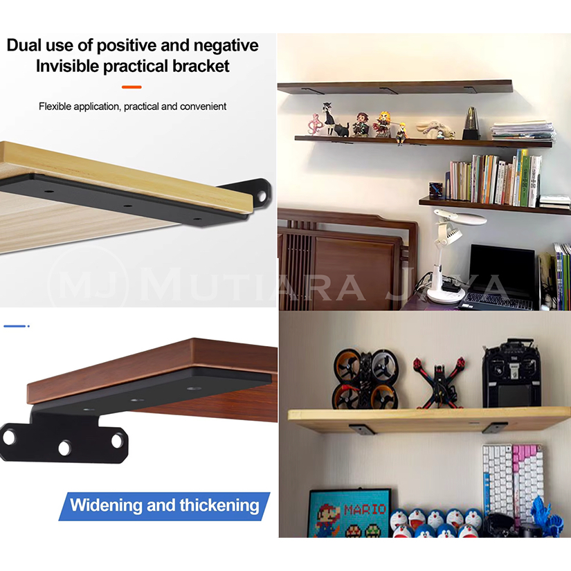 Jual PLATO Siku Rak Besi Tembok Dinding Tebal Lemari Bracket Gantung ...