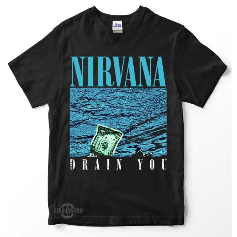 Jual Kaos NIRVANA DRAIN YOU kaos band nirvana kurt cobain nevermind ...