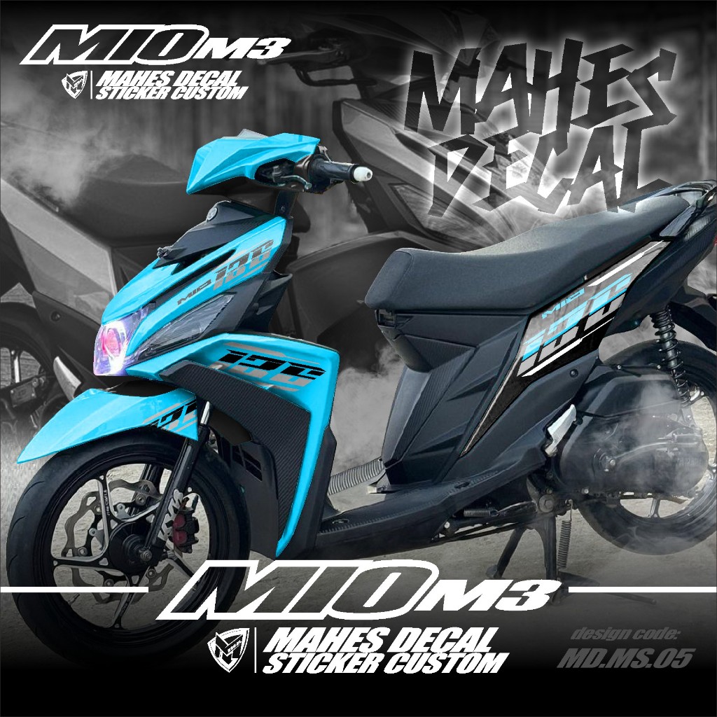 Jual ( COD ) TERBARU Decal Sticker Yamaha Mio M3 125 Full body - Stiker ...