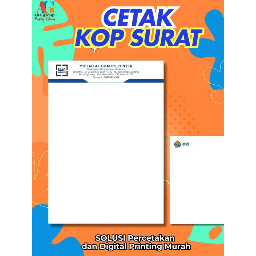 Jual [ TERMURAH] Cetak Kop Surat Perusahaan Kertas HVS 80 gram | Shopee ...