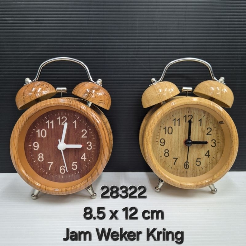 Jual Jam Weker Kring Alarm Model Kayu Vintage | Jam Meja Kring Vintage ...