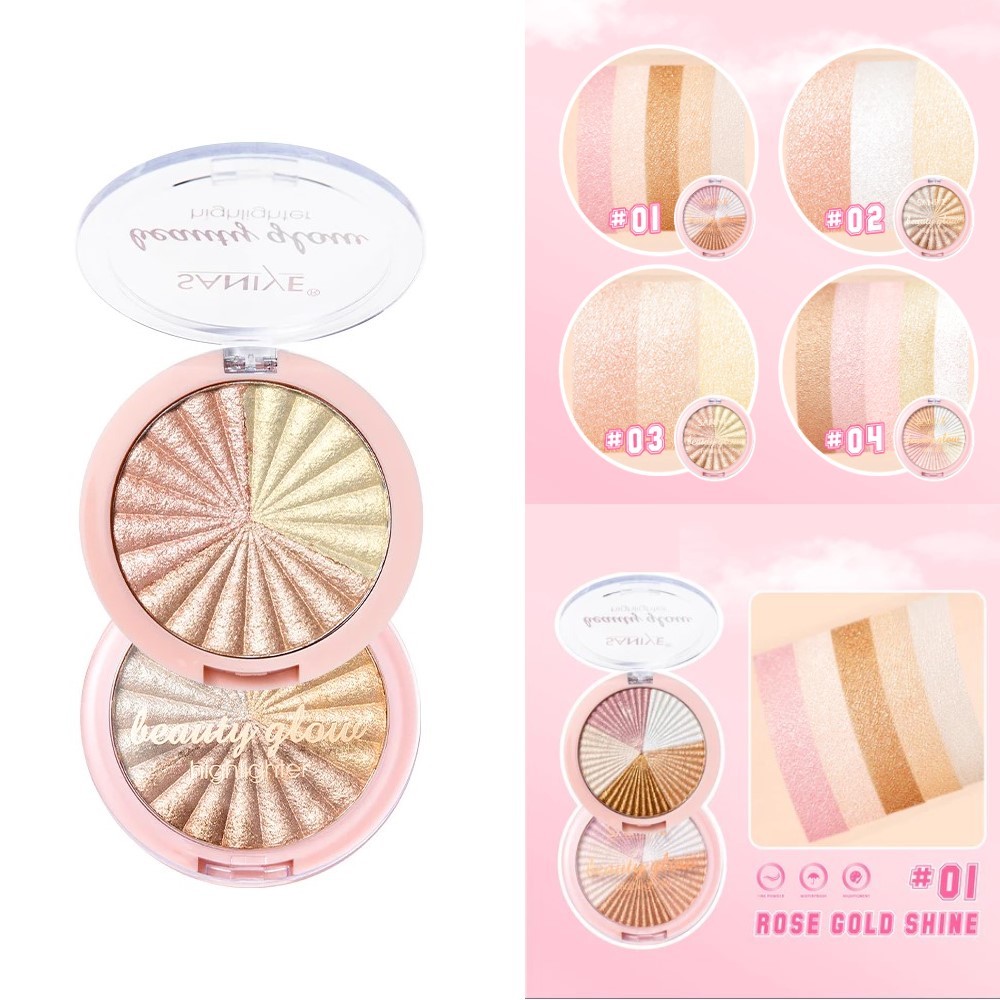 Jual SANIYE HIGLIGHTER POWDER SHIMMER E0155 5 COLORS LONG LASTING ...
