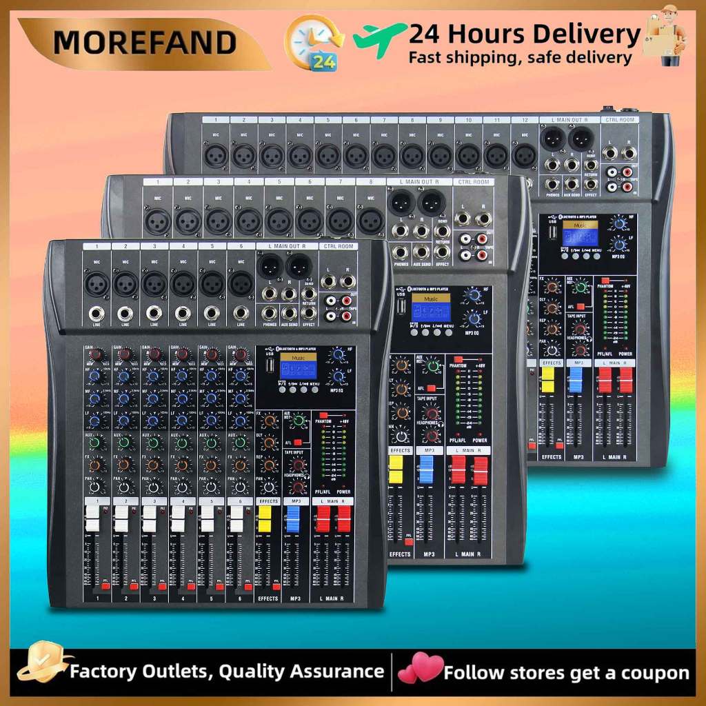 Jual CT6/DJ6/8 AUDIO MIXER Multifunctional Bluetooth 16DSP mixer
