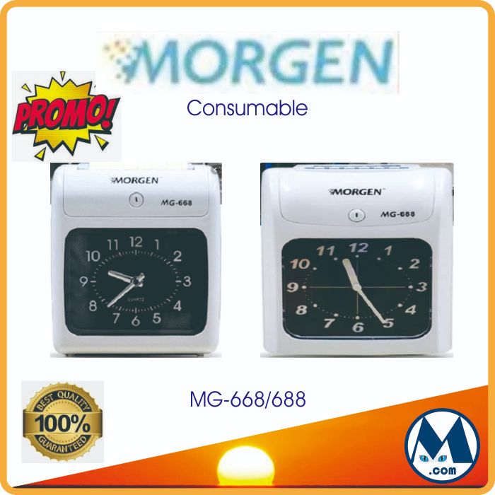 Jual Tinta / Pita / Ribbon Cartridge Mesin Absensi Merk Morgen MGO-3668 ...