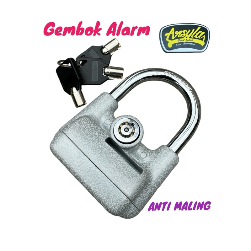 Jual gembok alarm motor gerbang ruko pintu kandang ternak anti maling ...