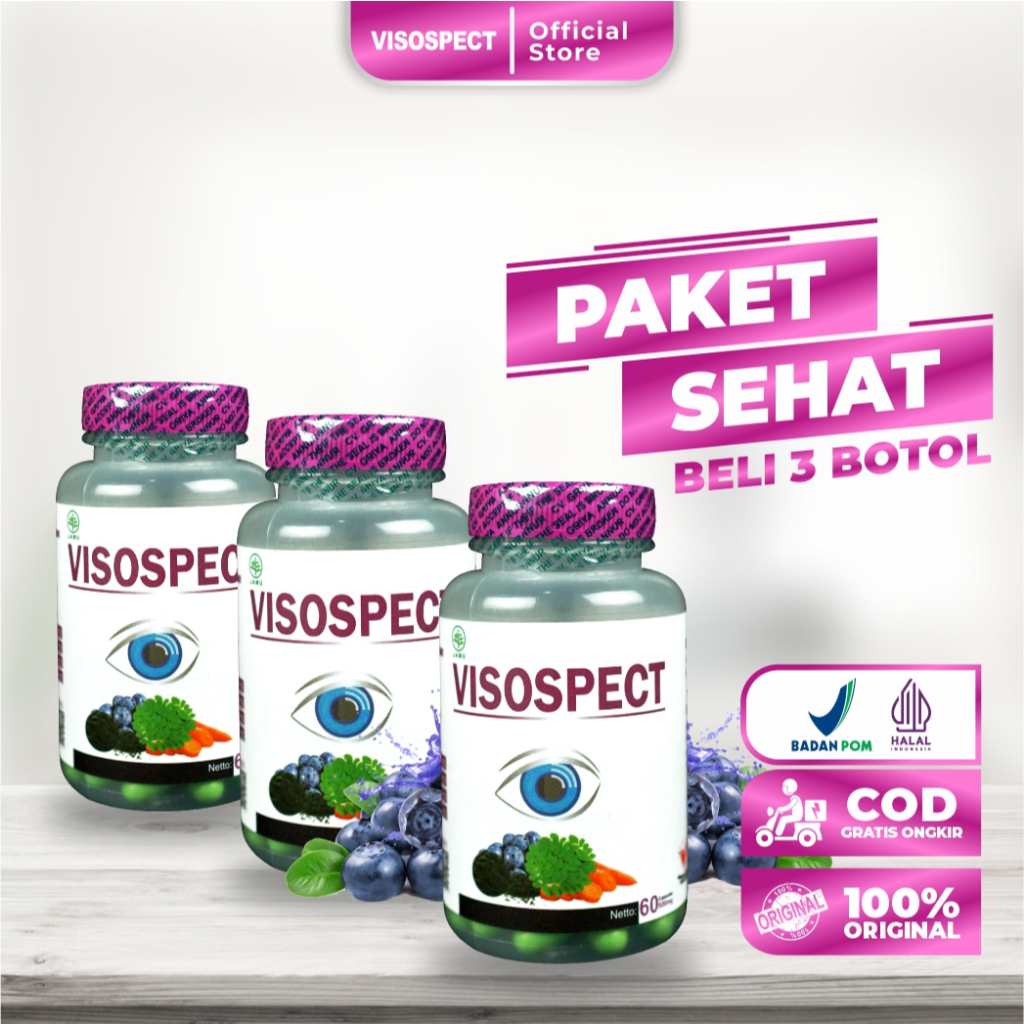 Jual Visospect Obat Mata Herbal - Paket 3 Botol | Shopee Indonesia