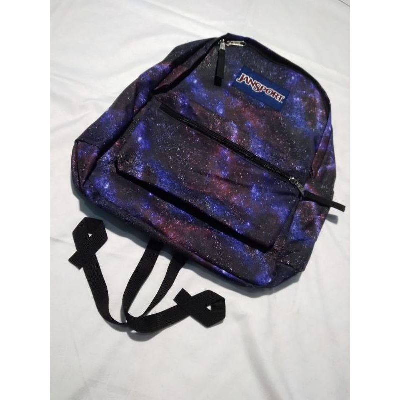 Jual Tas jansport motif galaxy Full tag Super Premium (Sleting JS