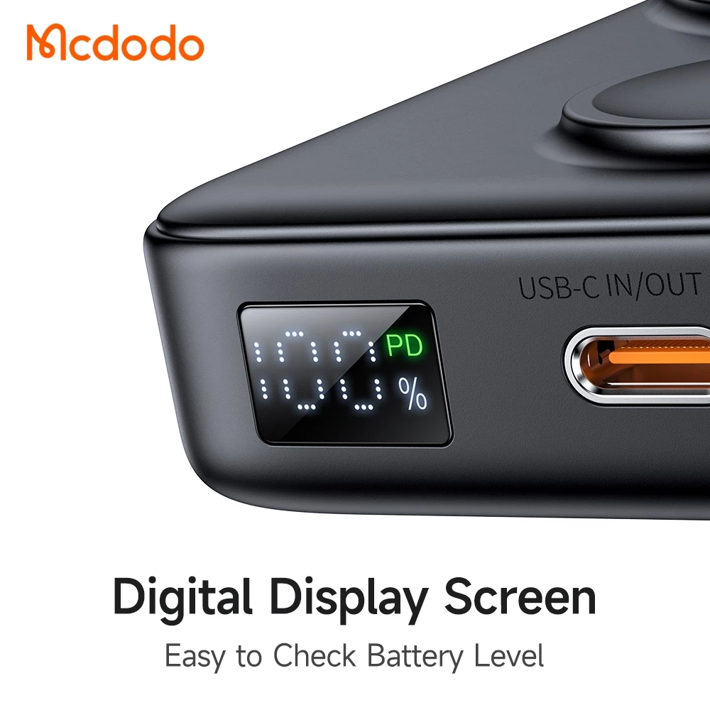 MCDODO Wireless Powerbank Magnetic For iPhone 11 12 13 14 15 PD Fast Charging 10000mah