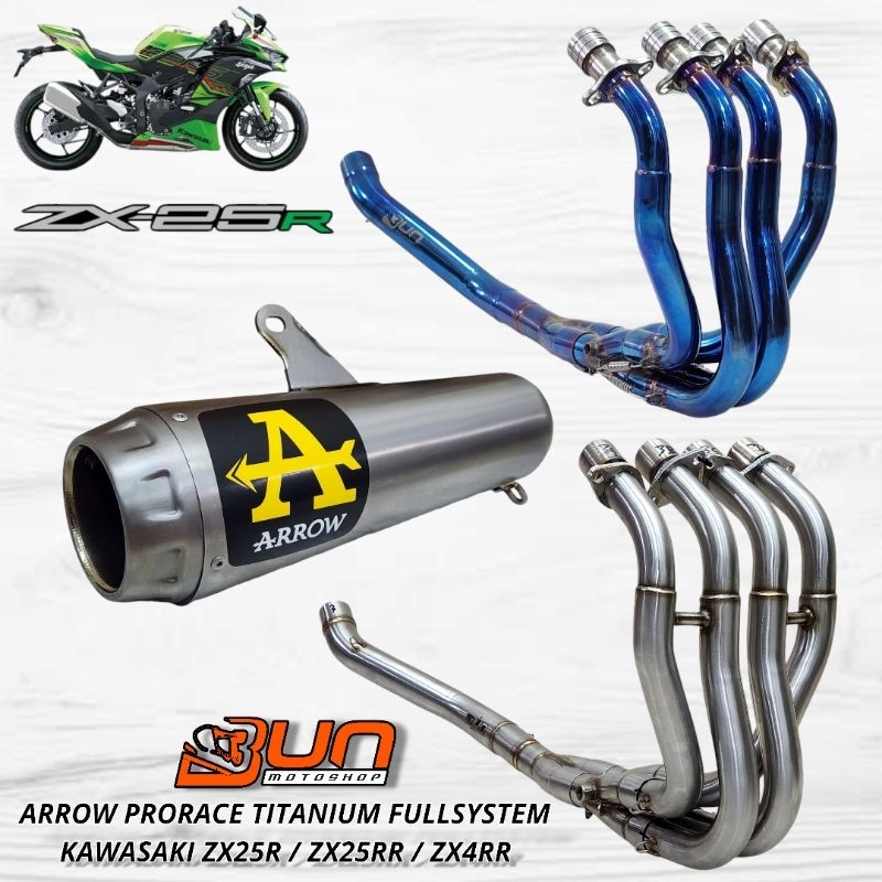 Jual ARROW PRORACE TITANIUM Original Fullsystem Kawasaki ZX25R ZX25RR ...