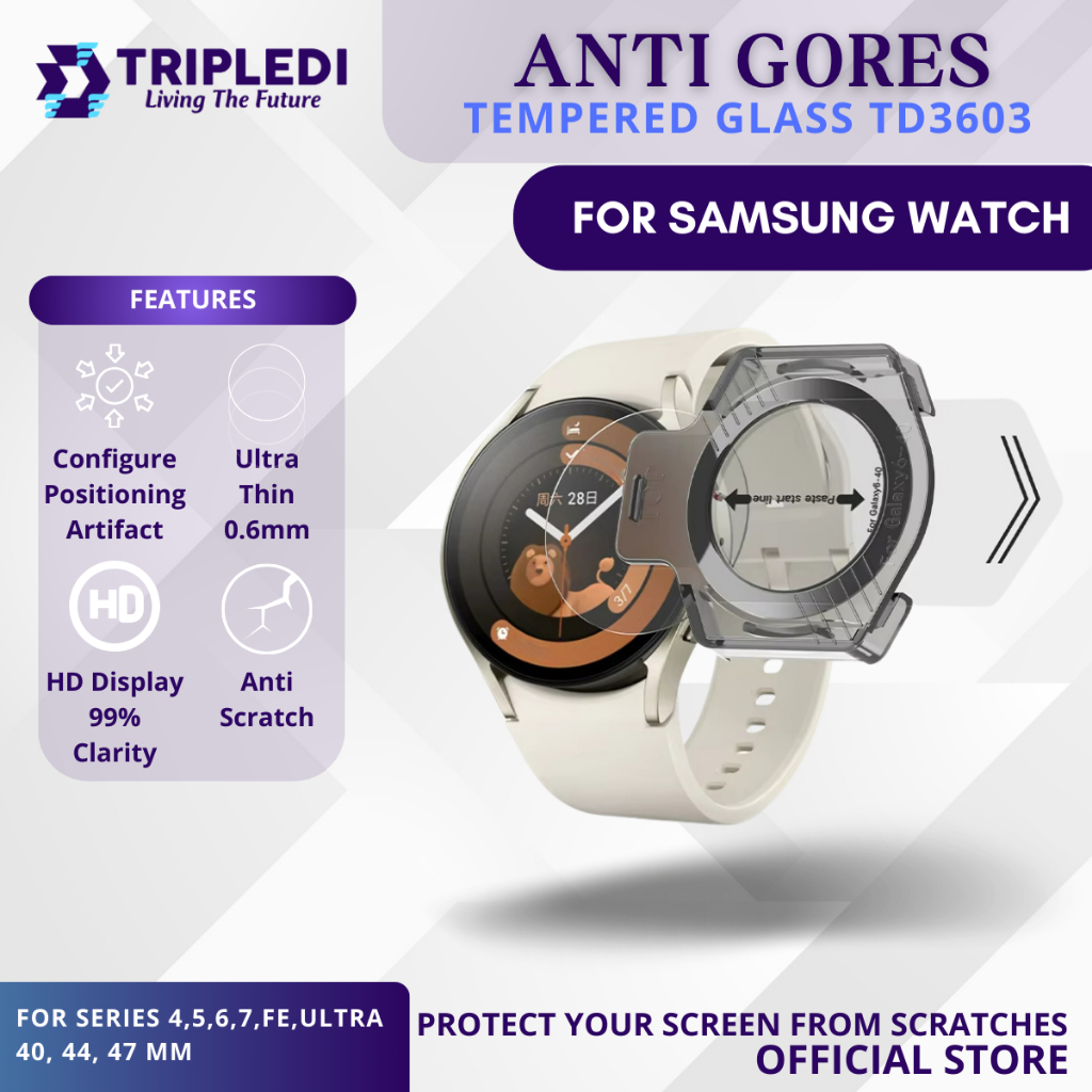 Jual TRIPLEDI Tempered Glass For Samsung Galaxy Watch Series