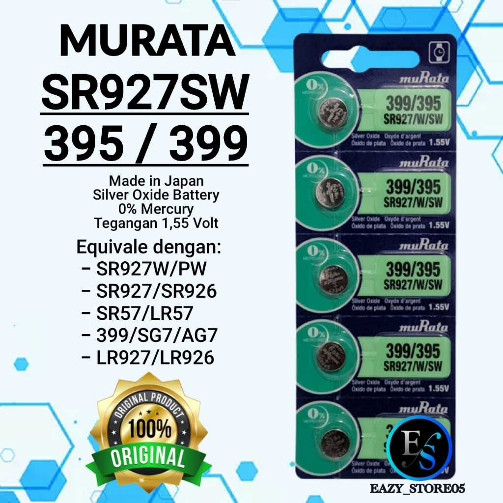 Jual Baterai Murata SR927SW Original Silver Oxide Batre 395 399 SR 927 W SW Murata Original Sony