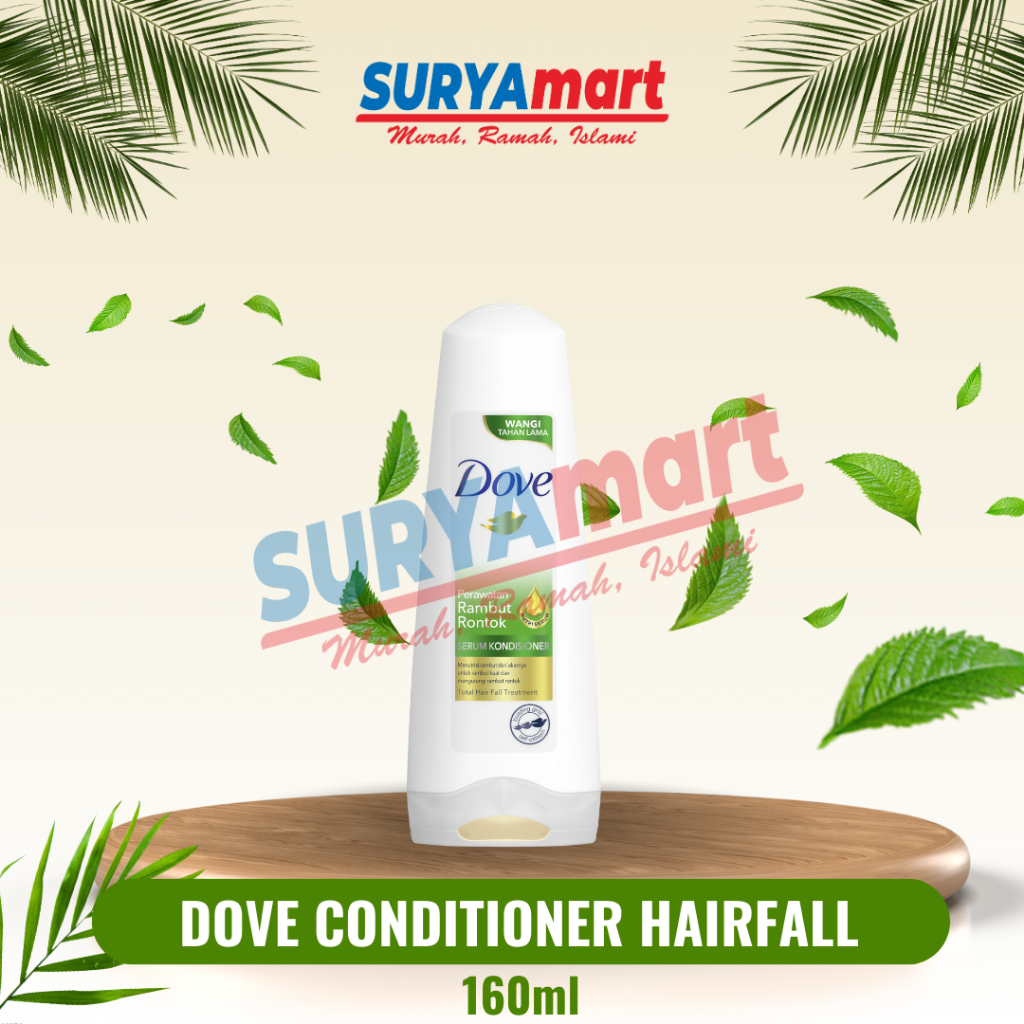 Jual Dove Conditioner Perawatan Rambut Rontok Anti Hair Fall 160ml ...