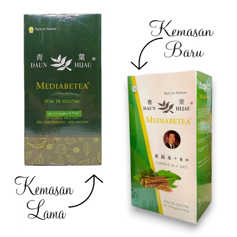 DAUN HIJAU MEDIABETEA UNTUK DIABETES RAMUAN GODOK 15 SACHET