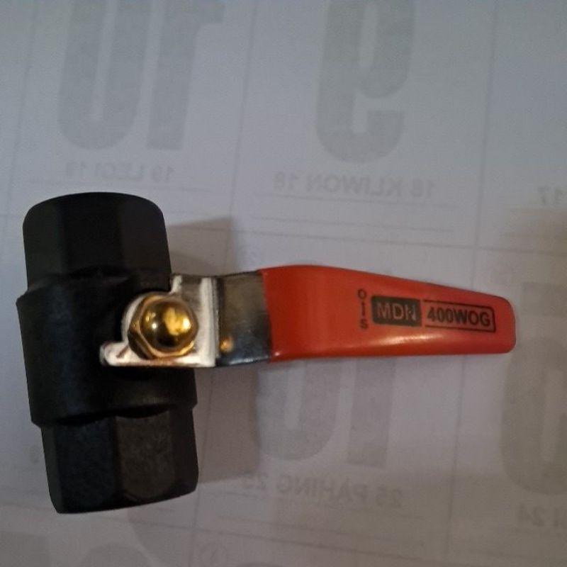Jual Ball valve nilon, gagang plat stainlis UK 1/2 