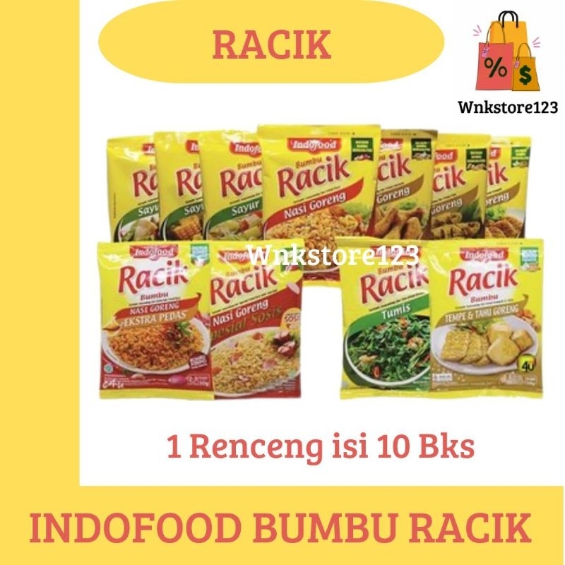 Jual Racik Indofood bumbu instan all varian 1renceng isi 10sachet ...