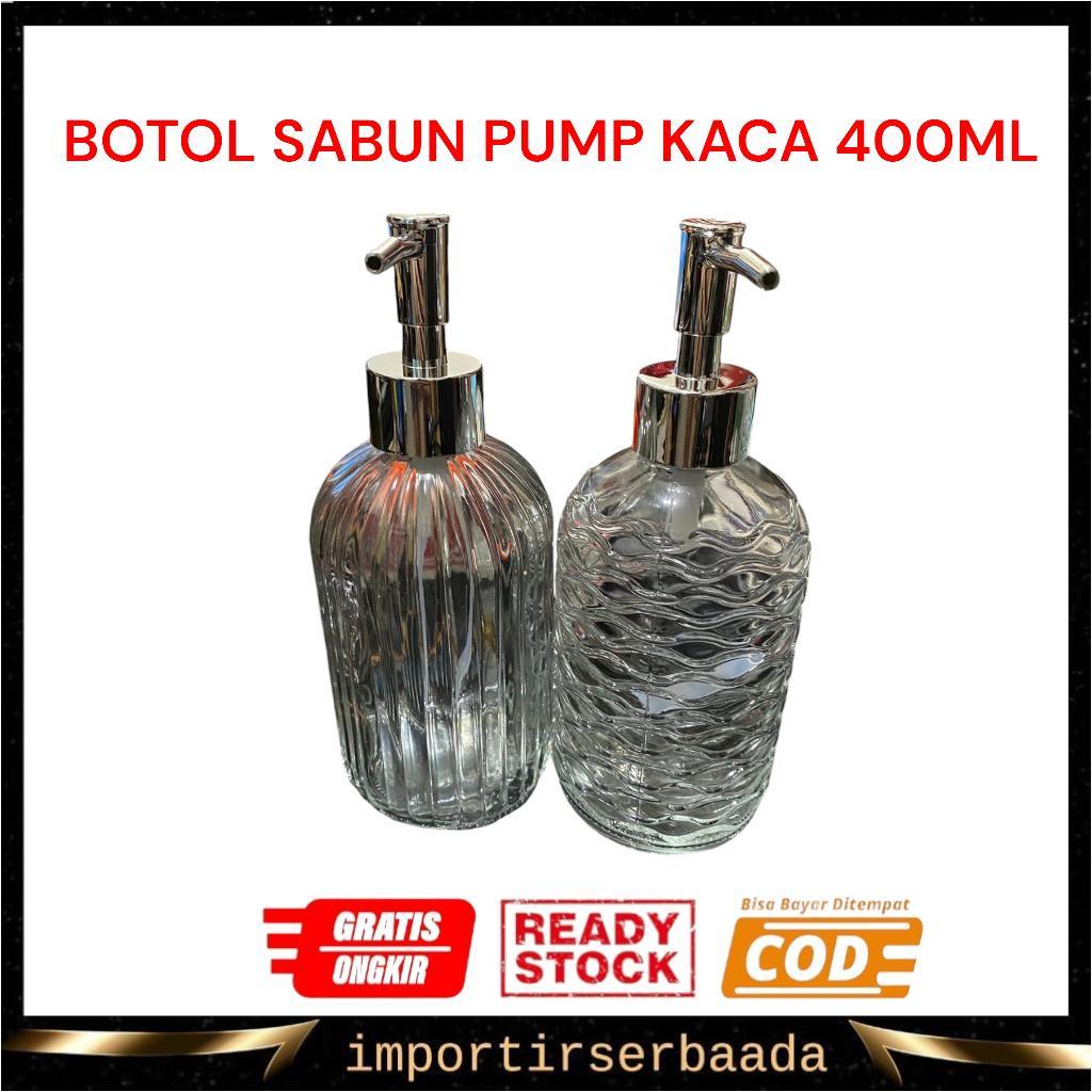 Jual IMP - Botol Kaca Pump / Botol Sabun / Botol 400ML | Shopee Indonesia