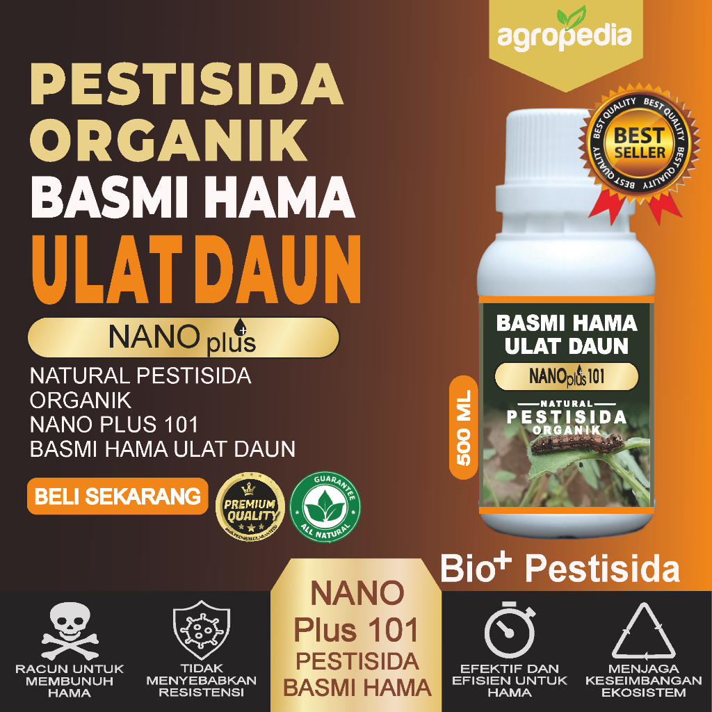 Jual Pestisida Organik Cair / Pembasmi Hama Ulat Daun / Pestisida ...