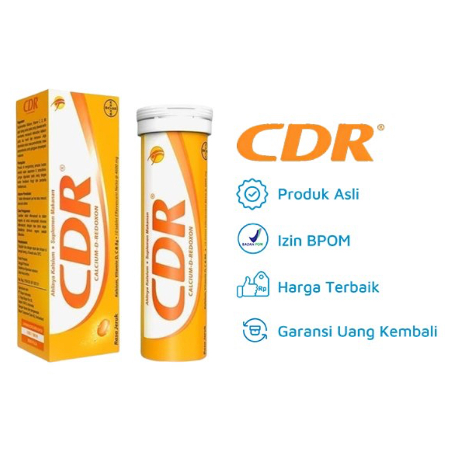 Jual Cdr 10 / cdr isi 10 / cdr vitamin c rasa jeruk CDR | Shopee Indonesia