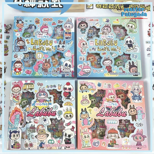 Jual STICKER LABUBU isi 100 Pcs/box Decorasi Gelas Buku Waterproof Anti ...