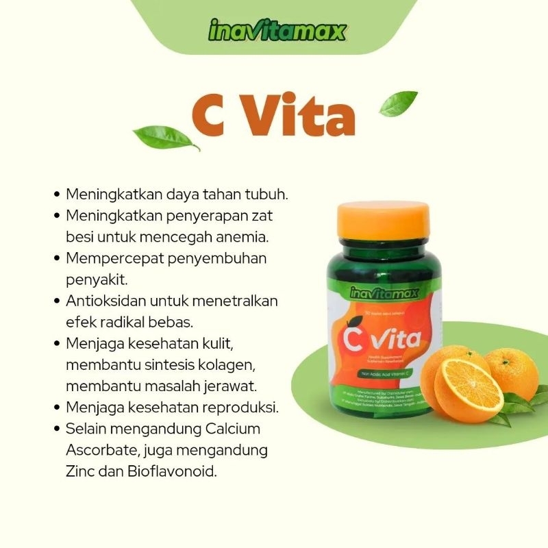Jual inavitamax c vita/imunitas/peradangan/infeksi | Shopee Indonesia